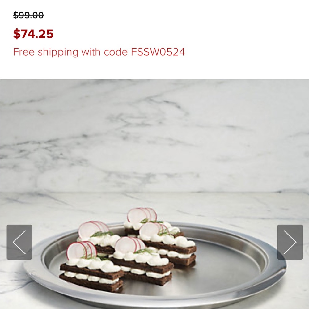 NWOT serving tray from Frontgate